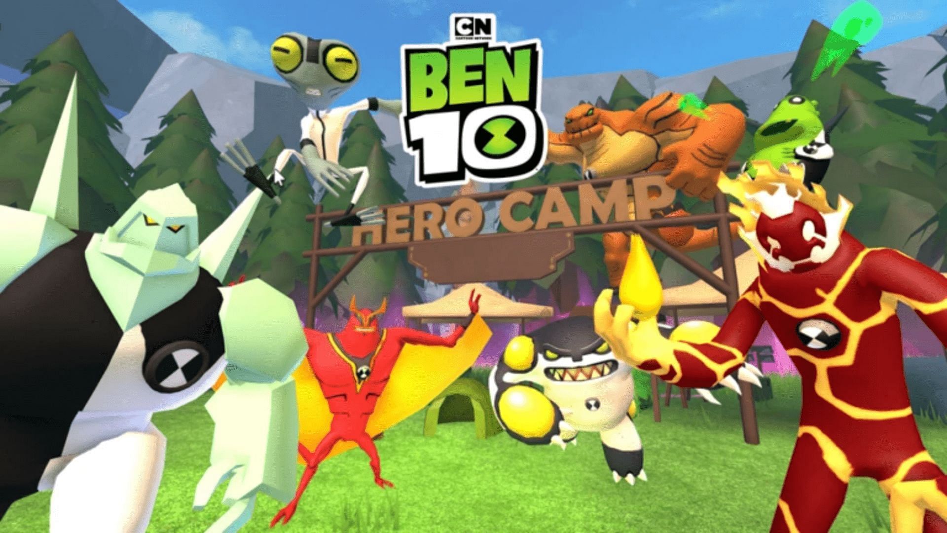 Official cover for Ben 10 Super Hero Time (Image via Roblox)