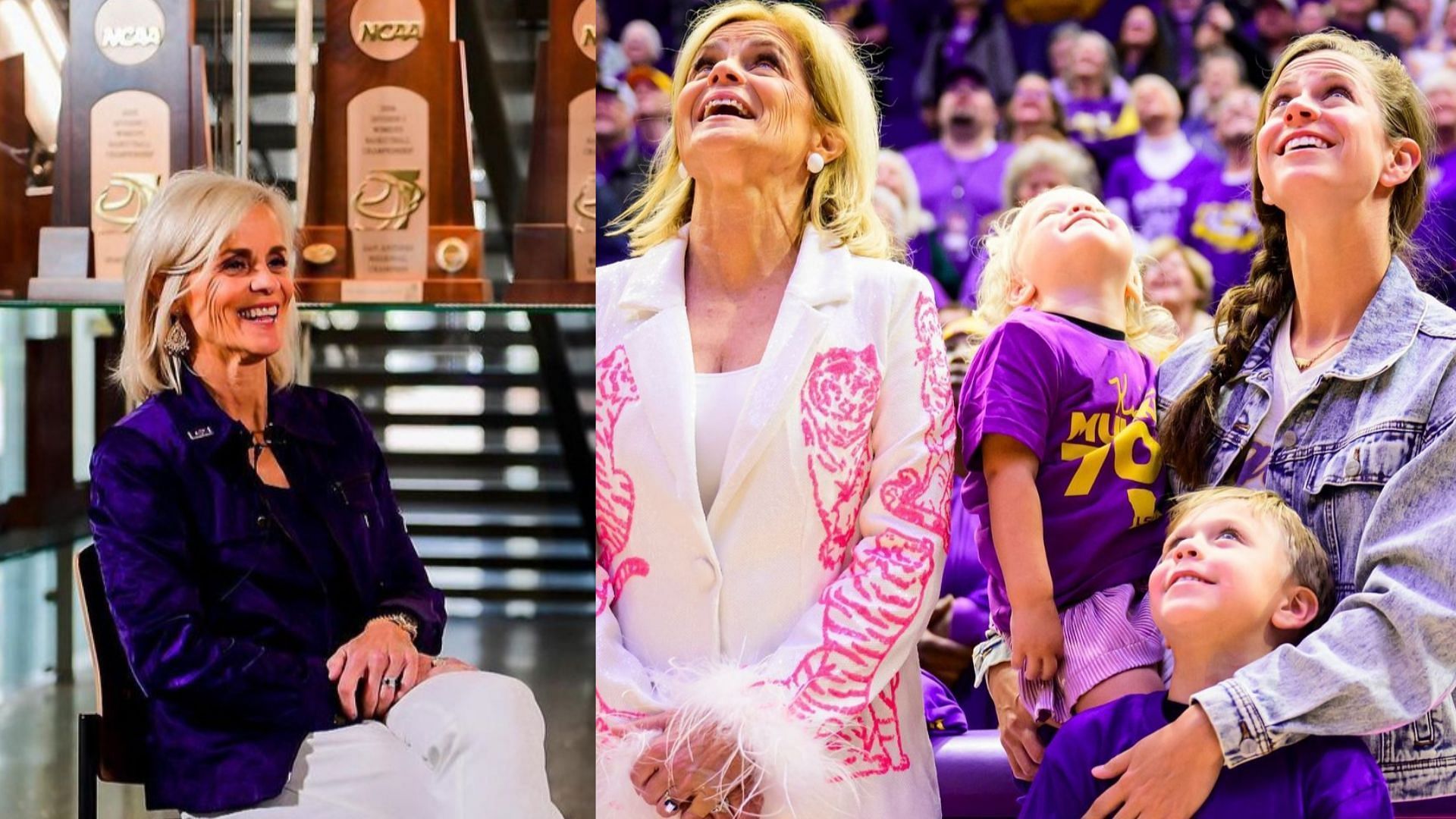 LSU coach Kim Mulkey and her family (Mulkey