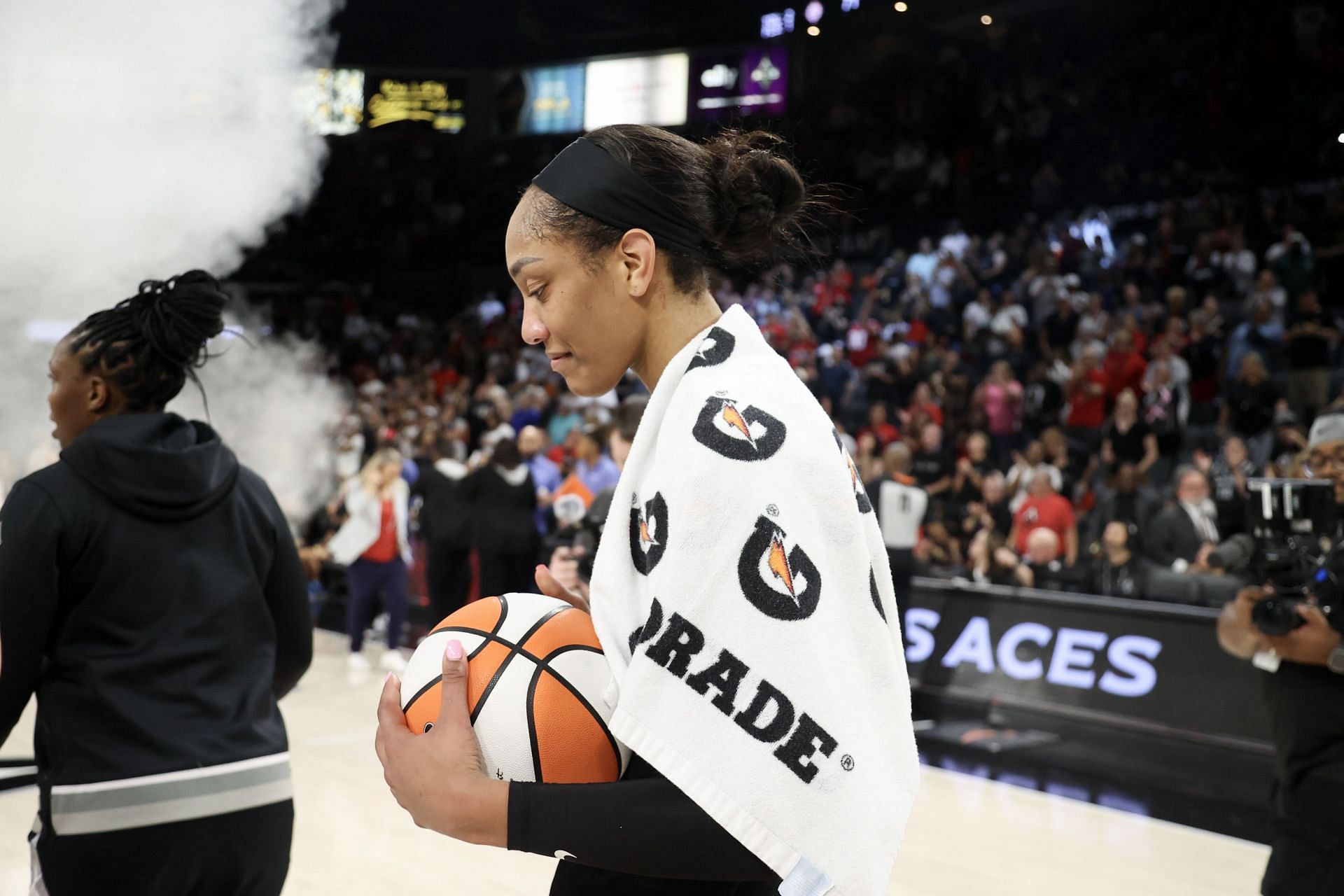 Las Vegas Aces star A&#039;ja Wilson - Source: Getty