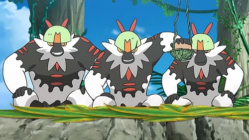 Passimian's moveset in the game. (Image via The Pokemon Company)