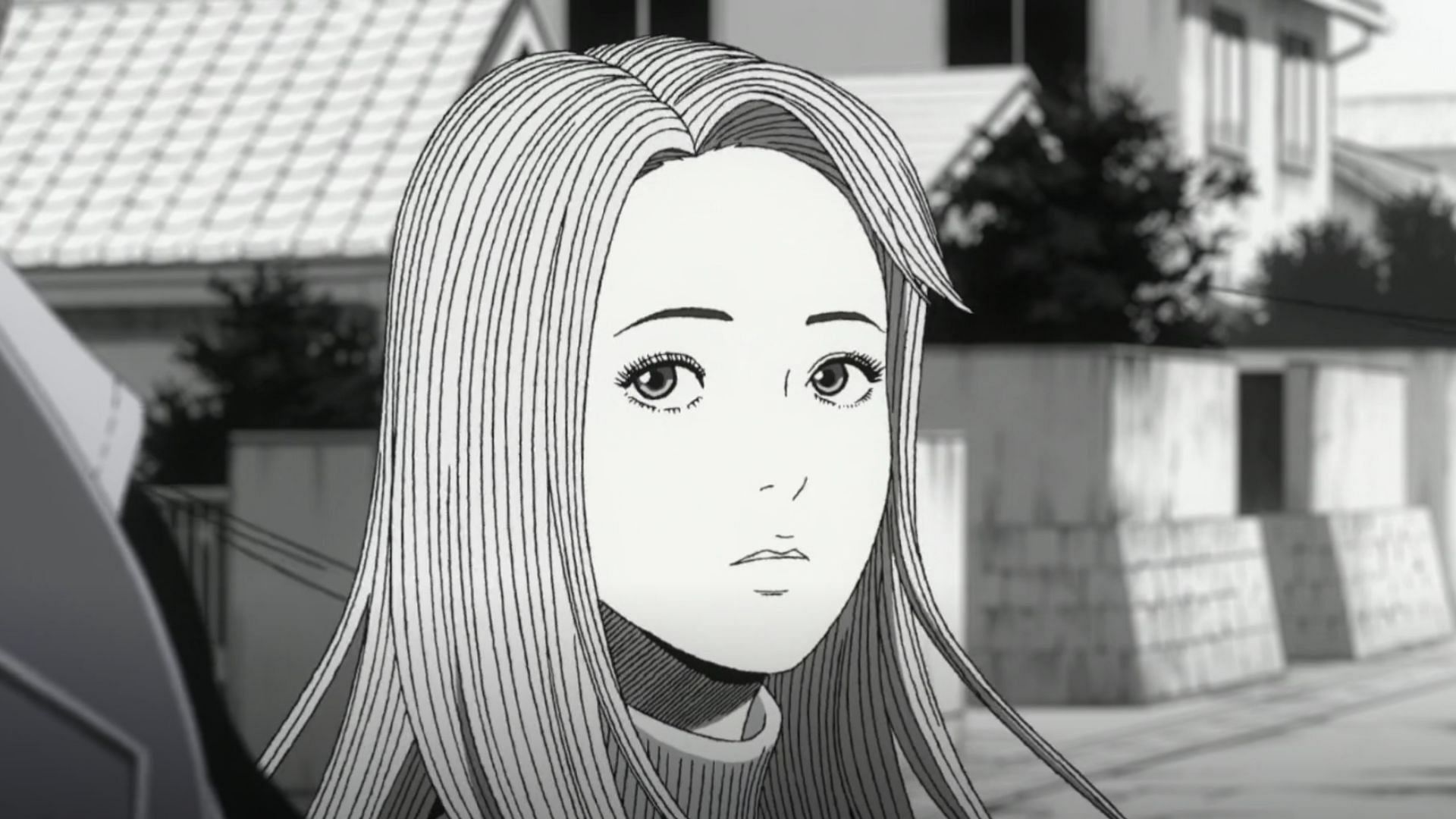 The protagonist Kirie as seen in Uzumaki episode 1 (Image via Drive &amp; Akatsuki)