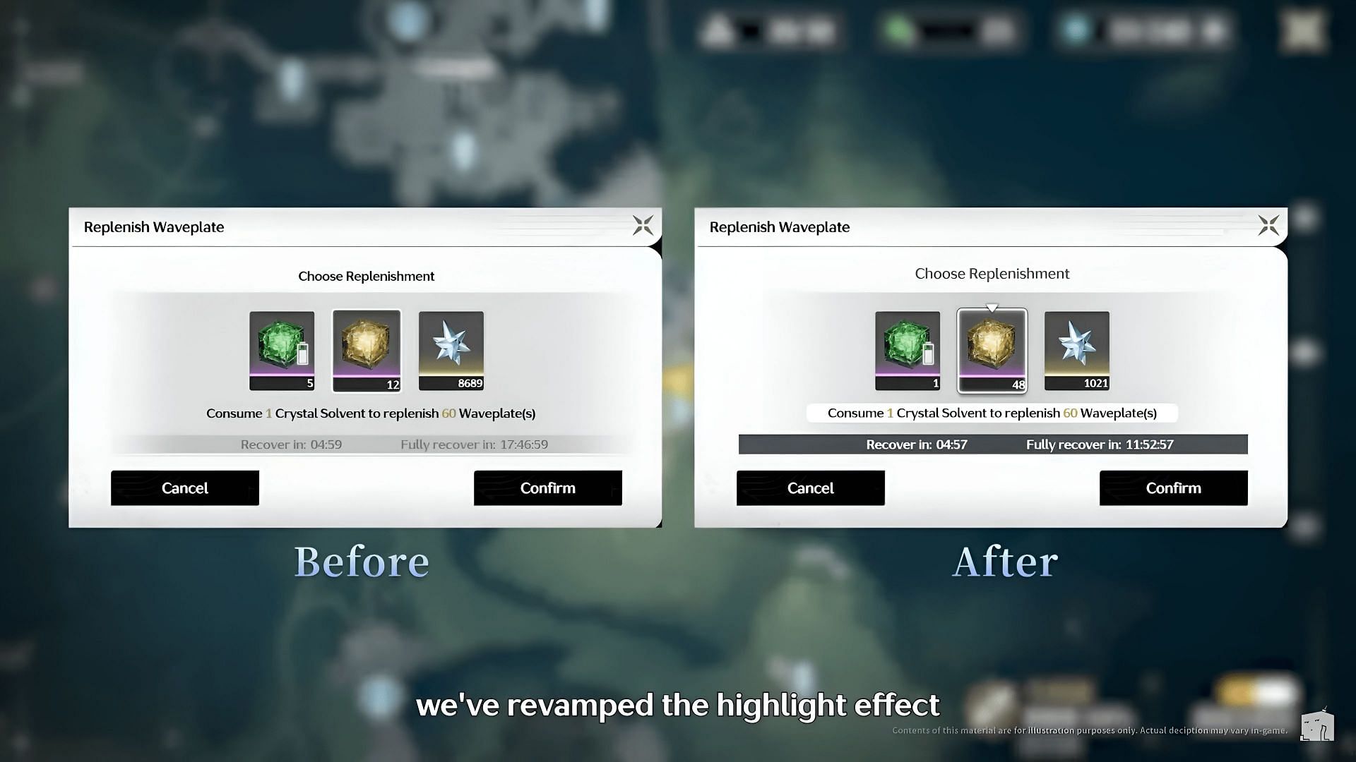 Some UI optimizations will be made in the upcoming update (Image via Kuro Games)