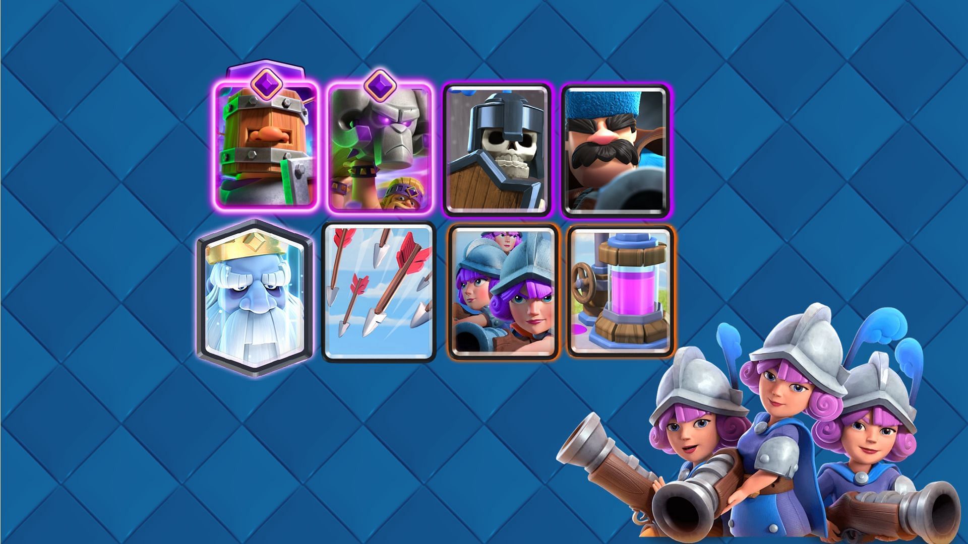 Three Musketeers decks in Clash Royale (Image via Supercell)