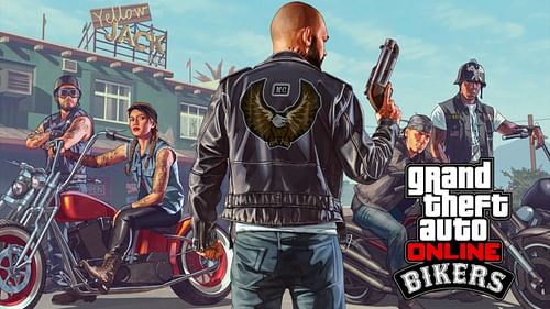 The official poster of the Bikers DLC update in Grand Theft Auto 5 Online (Image via Rockstar Games)