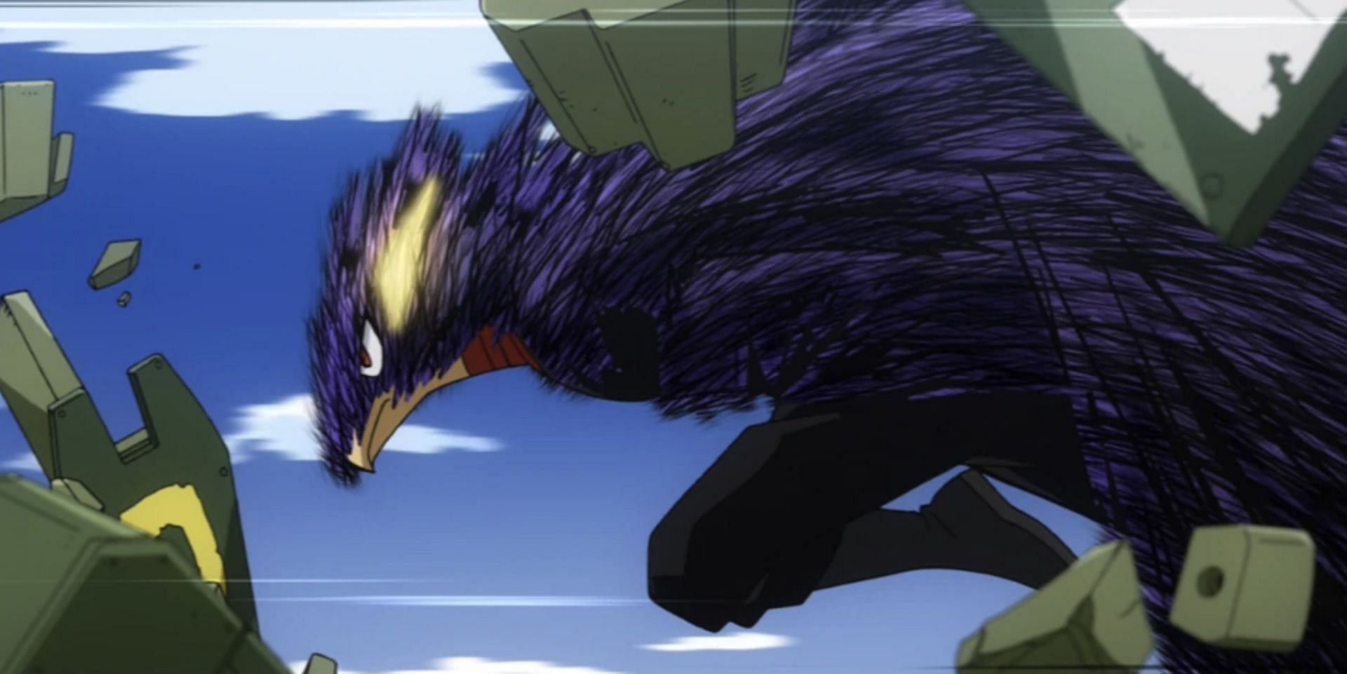 Fumikage Tokoyami as seen in anime (Image via Studio Bones)