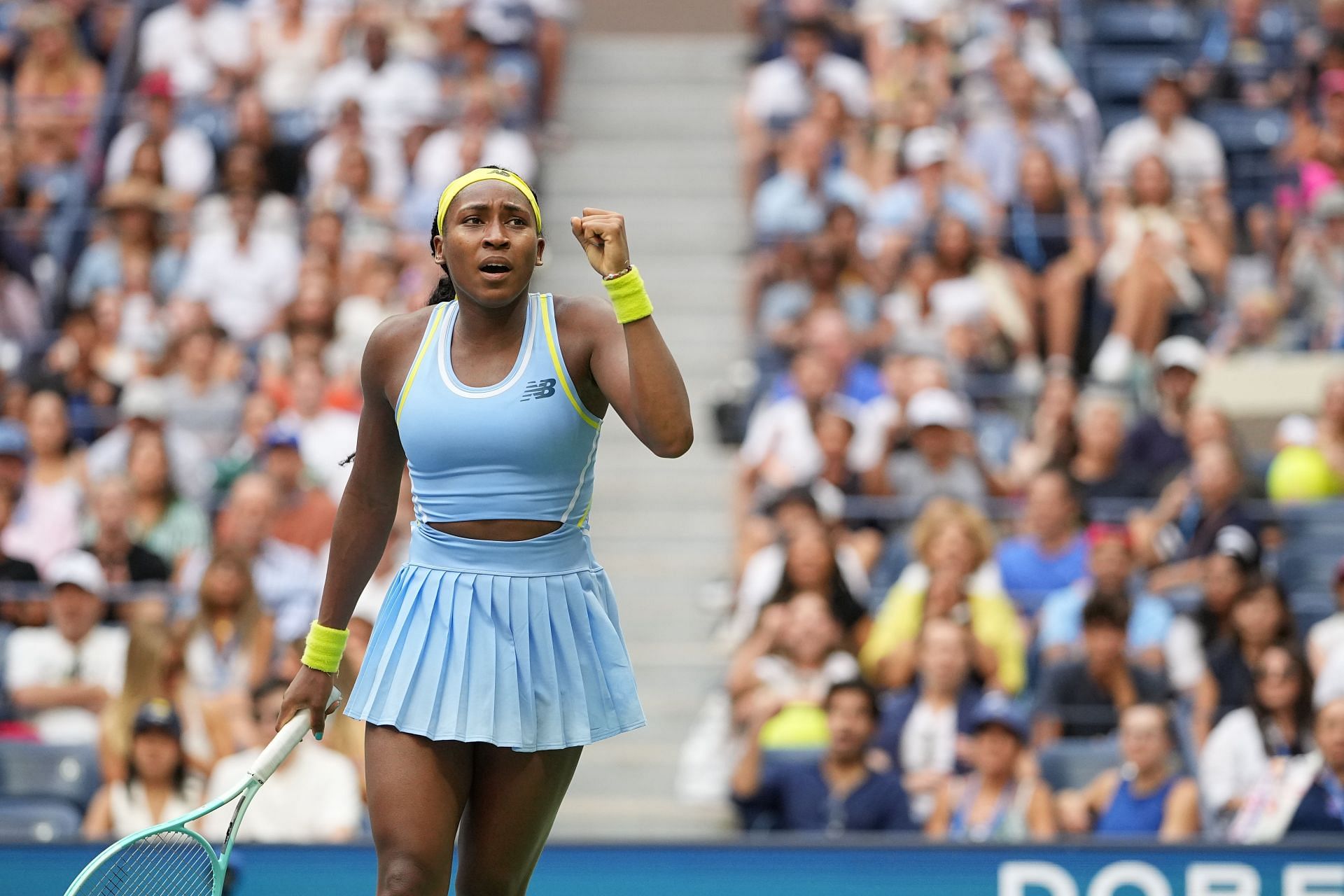 Coco Gauff at the US Open 2024. (Photo: Getty)