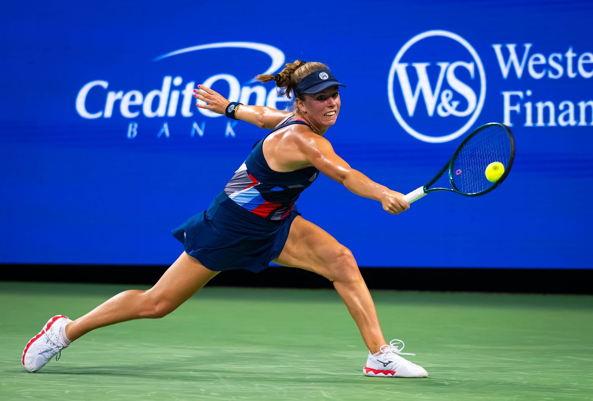 Magdalena Frech in action at the Western &amp; Southern Open (Picture: Getty)