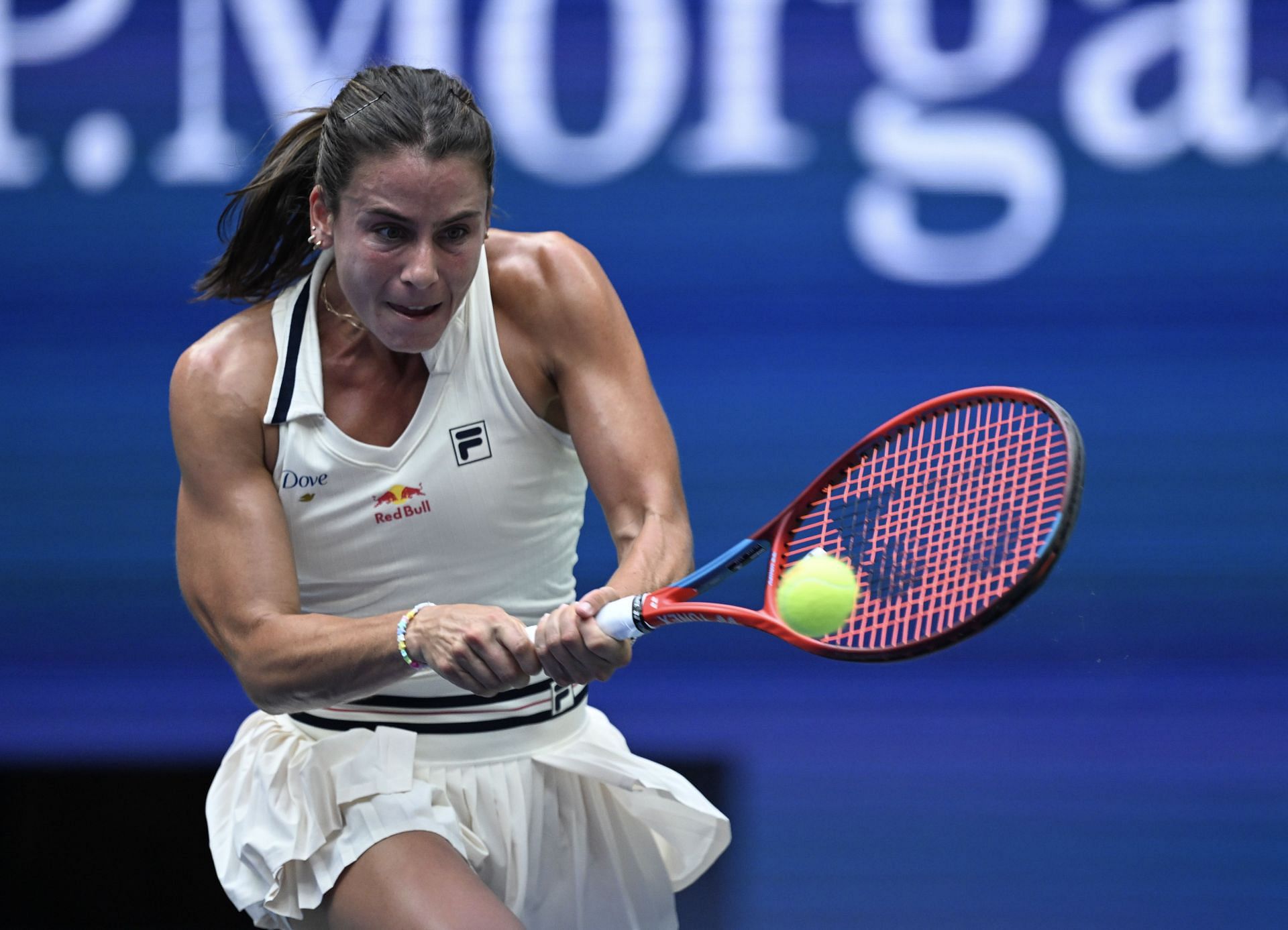 Emma Navarro in action at the US Open (Source: Getty)