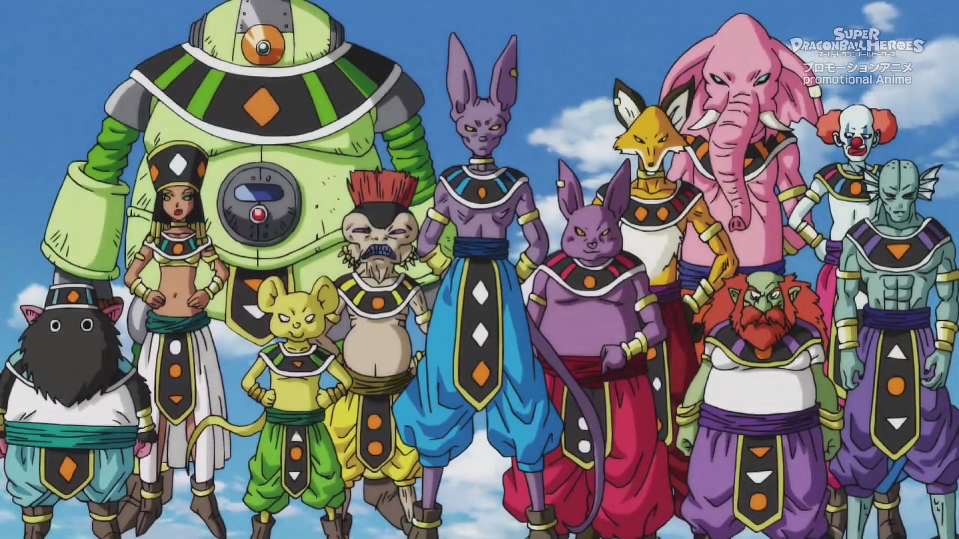 The Gods of Destruction as seen in Super Dragon Ball Heroes (Image via Toei Animation)