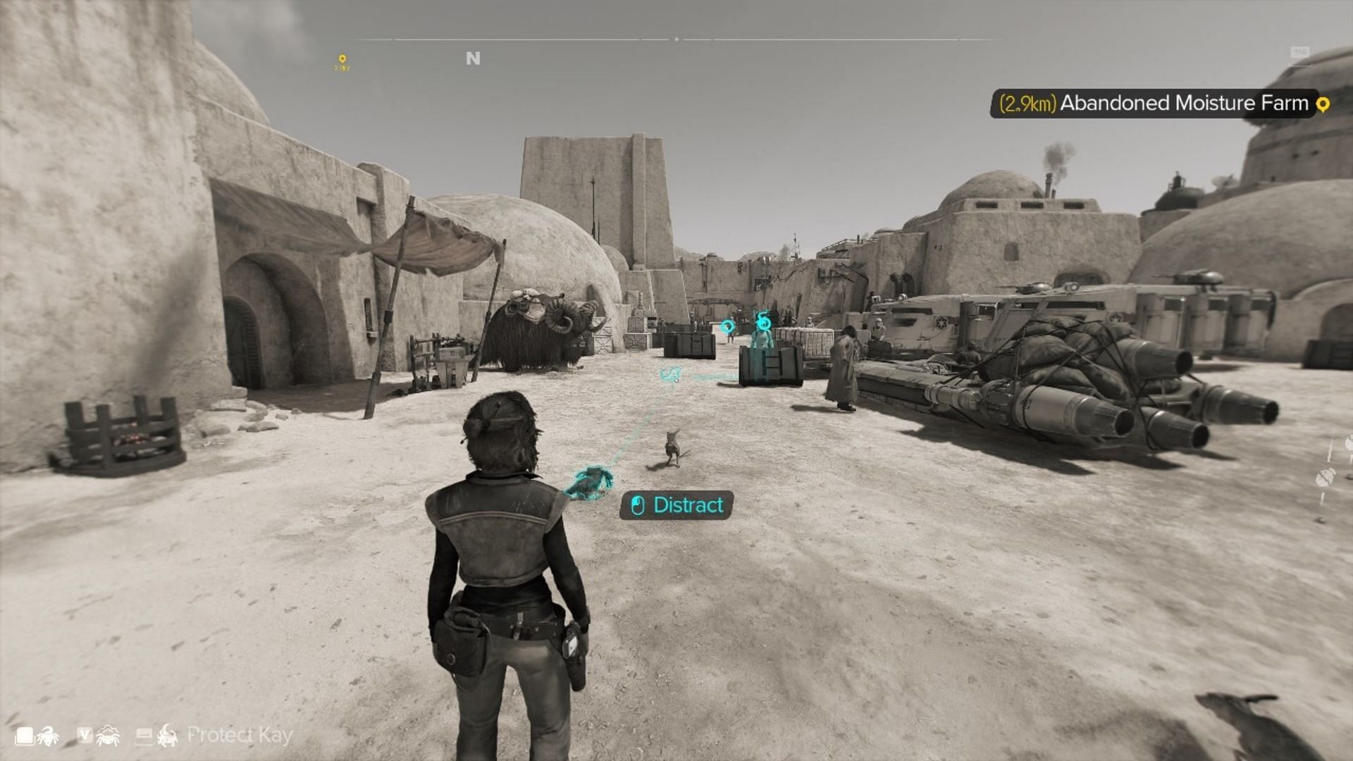 Nix can help distract enemies in Star Wars Outlaws (Image via Ubisoft)