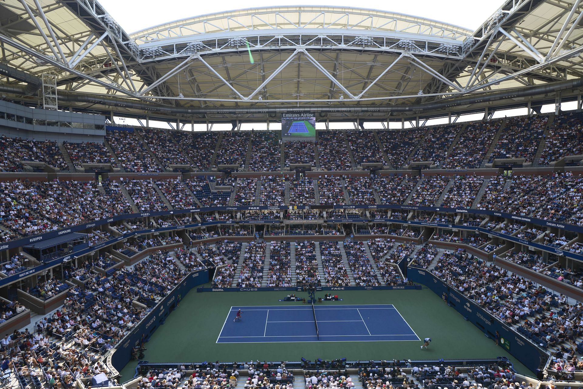 The Arthur Ashe Stadium. (Image: Getty)