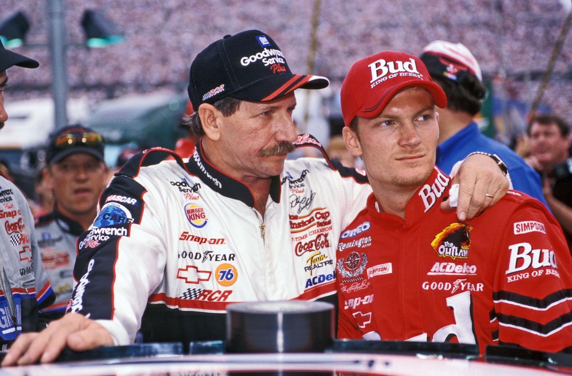 Dale Earnhardt Sr and Dale Earnhardt Jr, 200 Sharpie 500 - Source: Getty