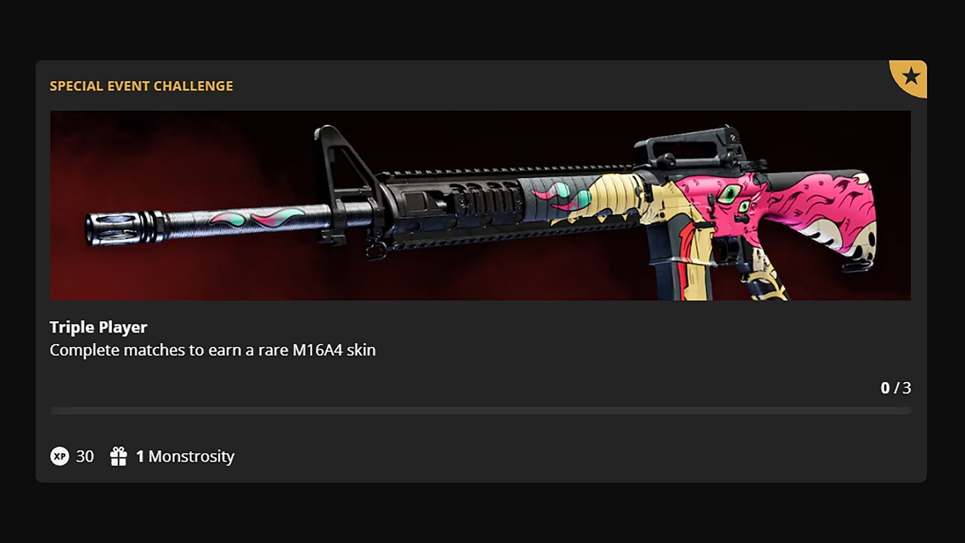 The Monstrosity M16A4 skin in XDefiant is available for free (Image via Ubisoft)