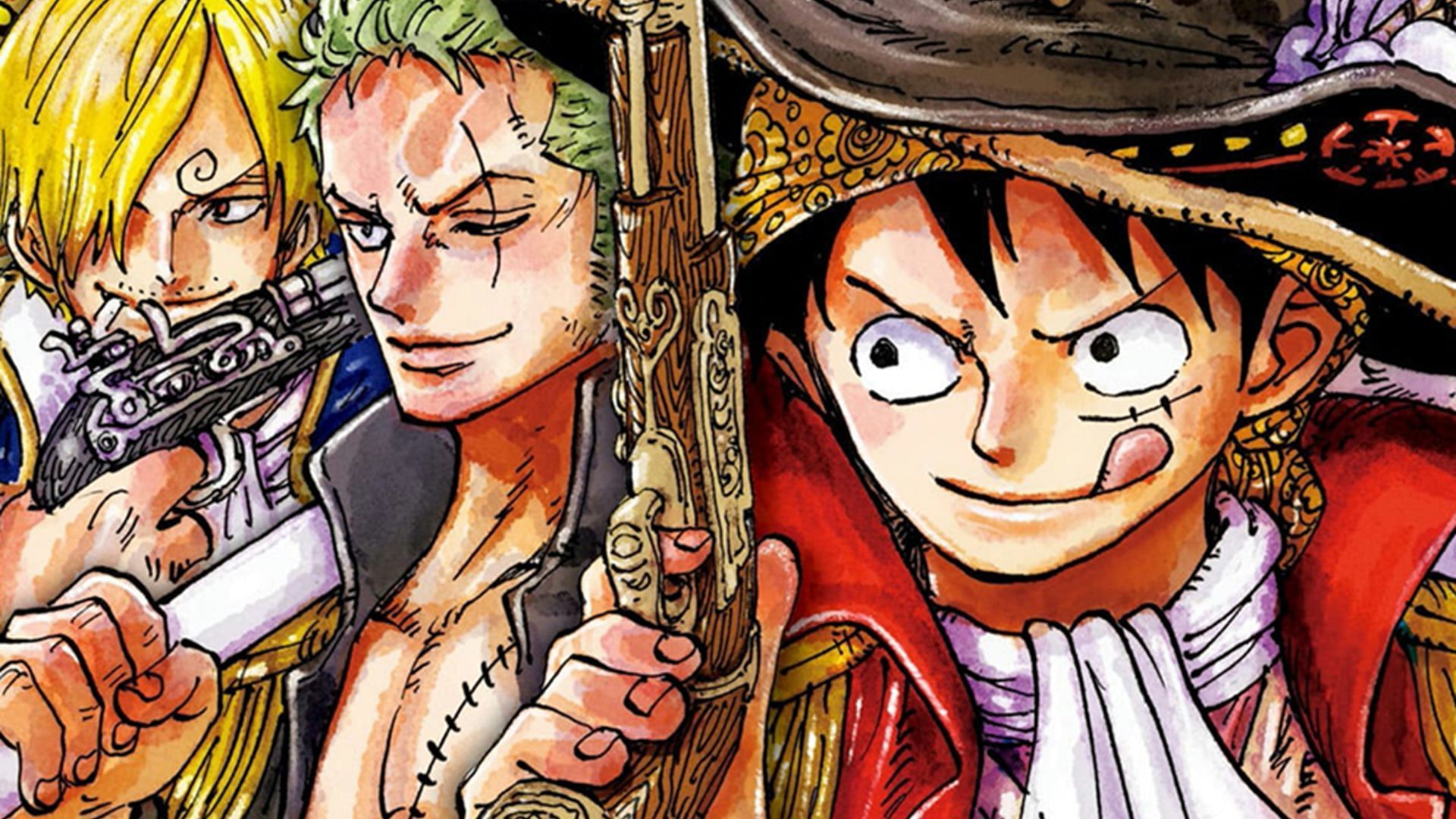 The Monster Trio consists of Luffy, Zoro, and Sanji (Image via Shueisha)