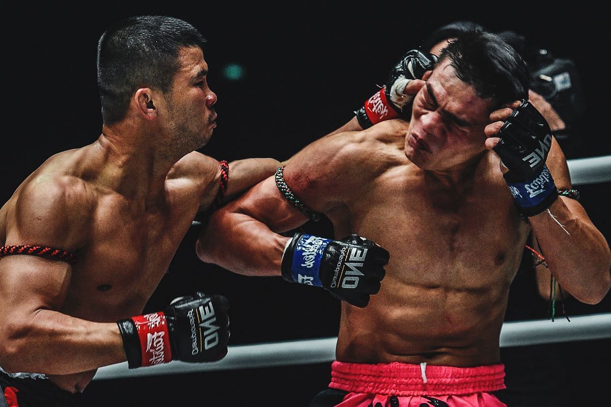 Nong-O Hama fighting Saemapetch | Image credit: ONE Championship