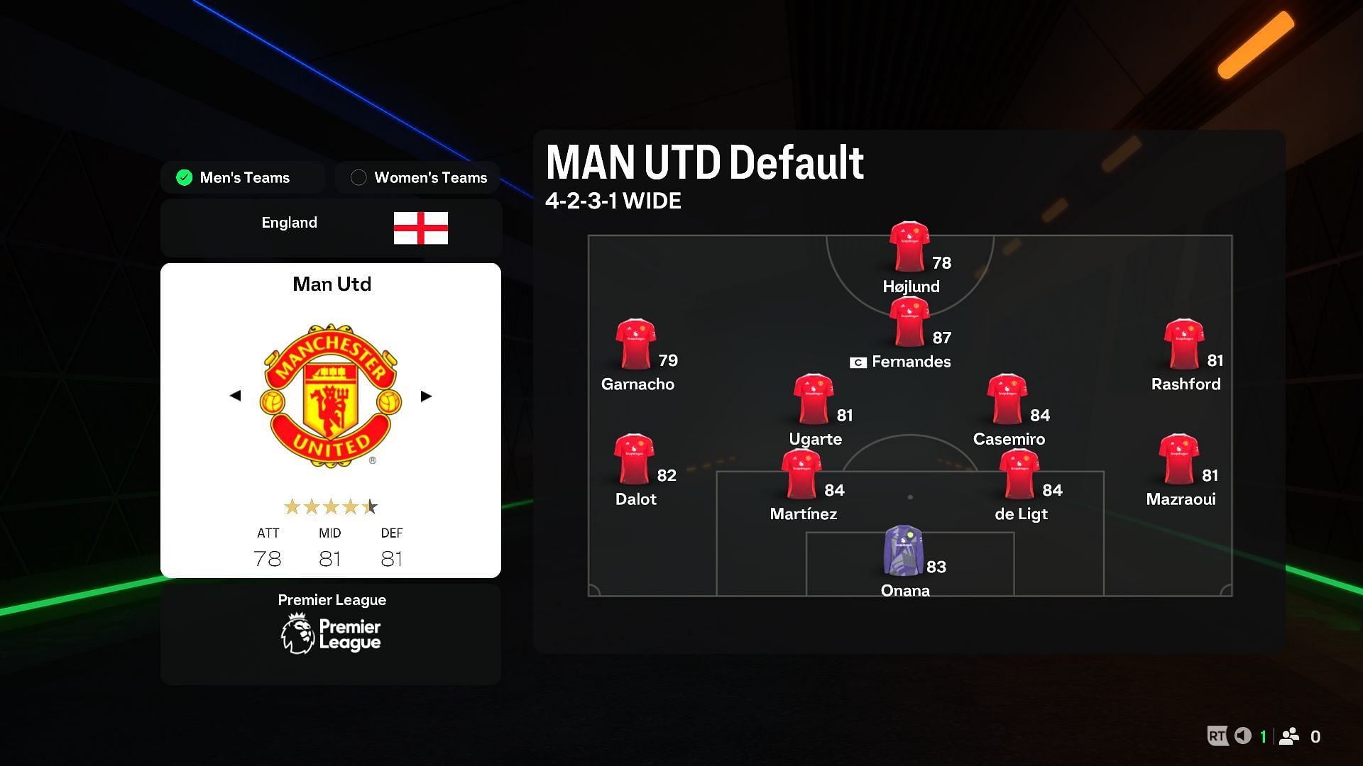 Manchester United (Image via EA)