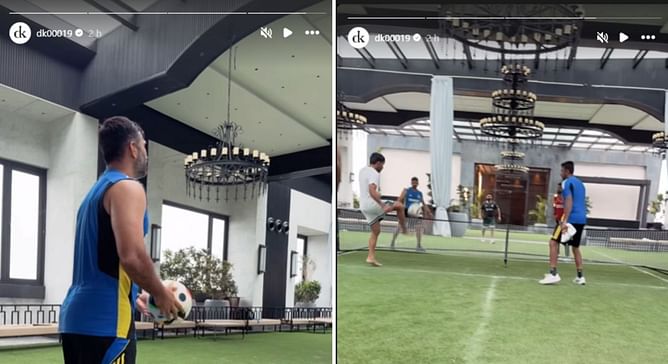 [Pictures] Ravichandran Ashwin, Rishabh Pant, Mohammed Siraj, & Dhruv Jurel seen playing footvolley amid rain in India vs Bangladesh 2024 2nd Test