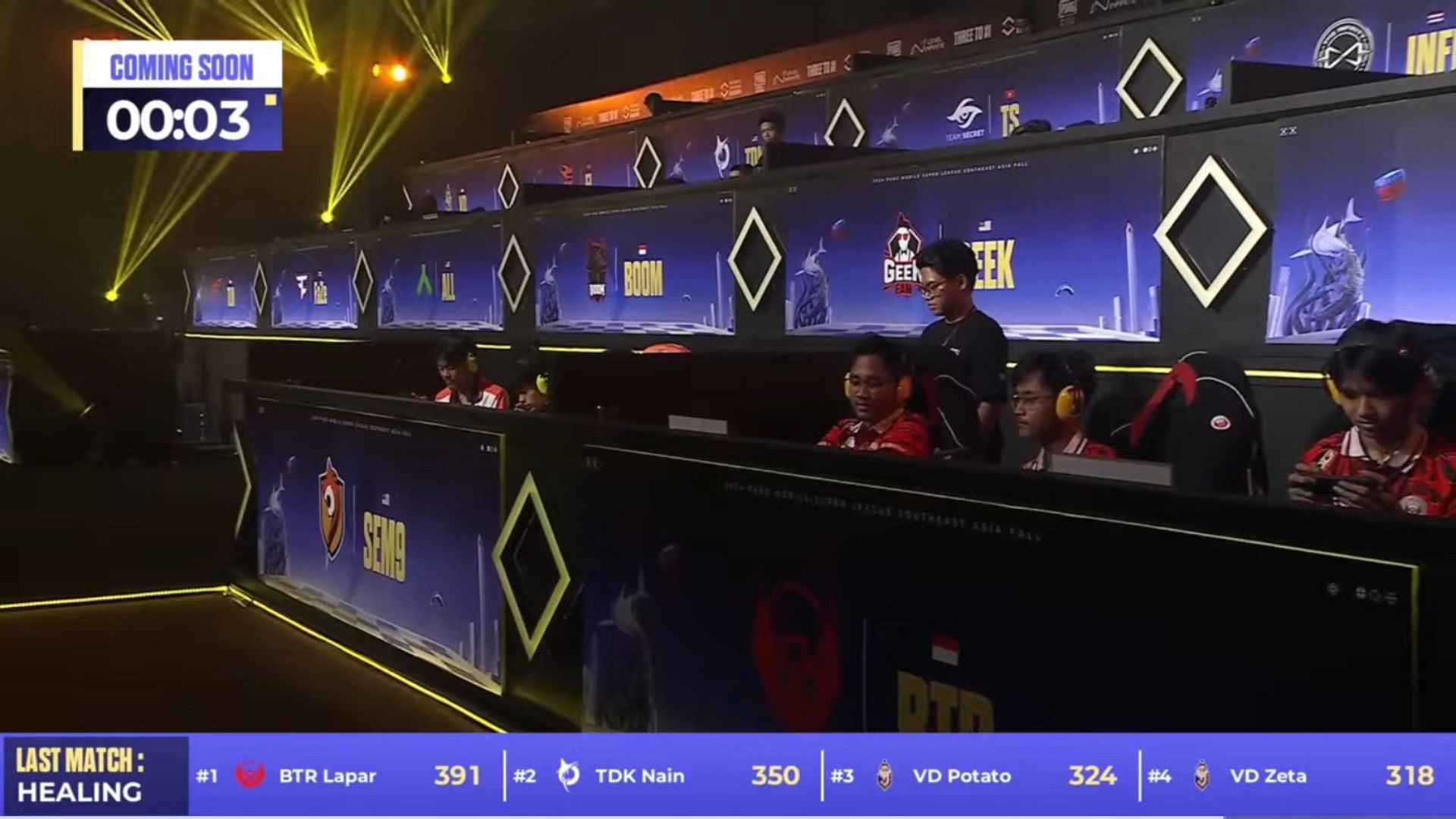 PMSL 2024 SEA Fall League Stage wrapped up on September 1 (Image via YouTube/PUBG Mobile Esports)