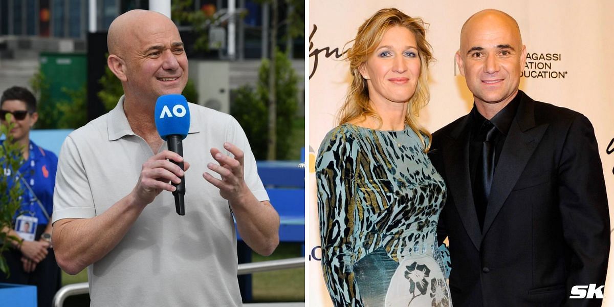 Andre Agassi with his wife Steffi Graf (Source: Getty)