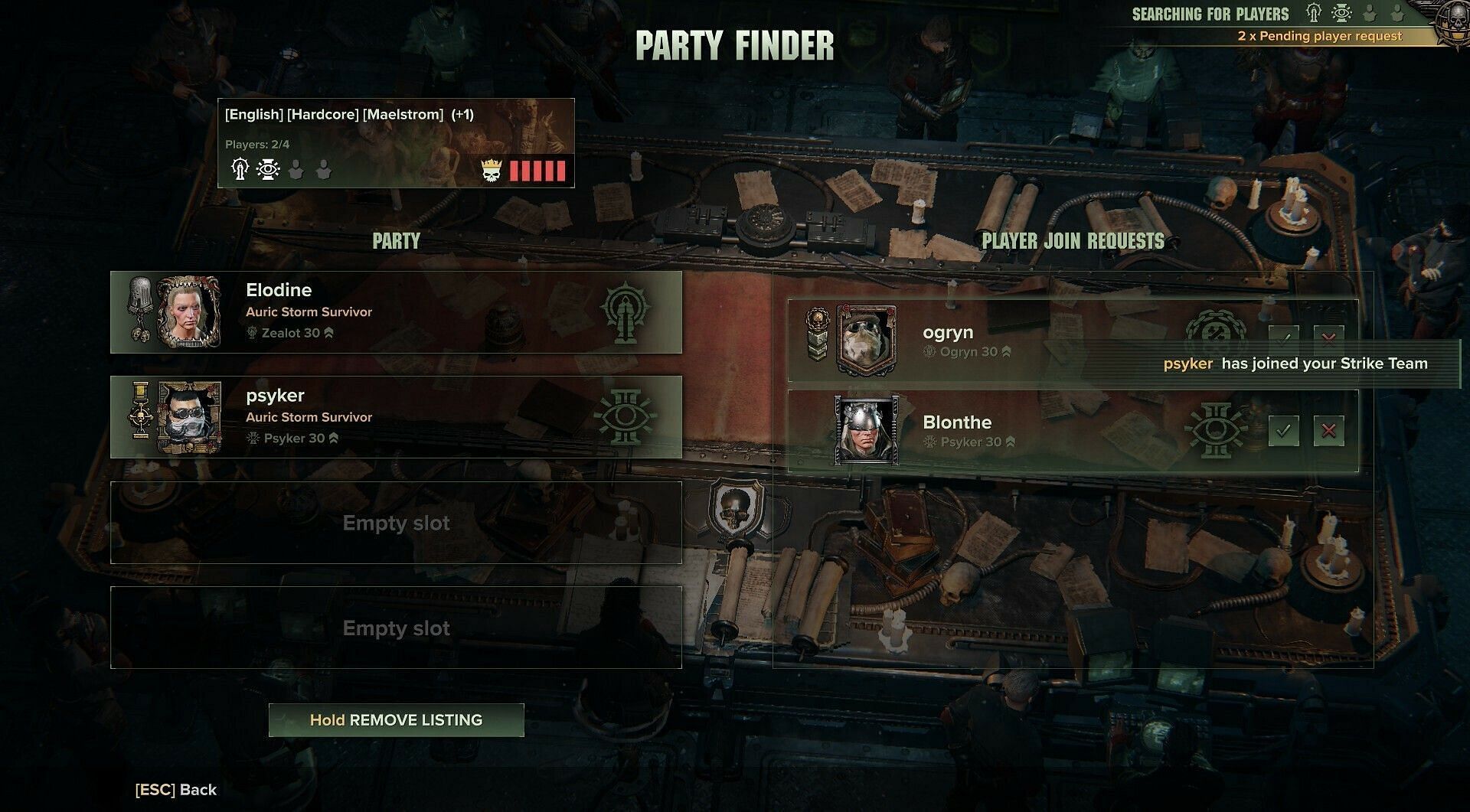 With the new Party Finder, you don&#039;t have to play alone (Image via Fatshark)