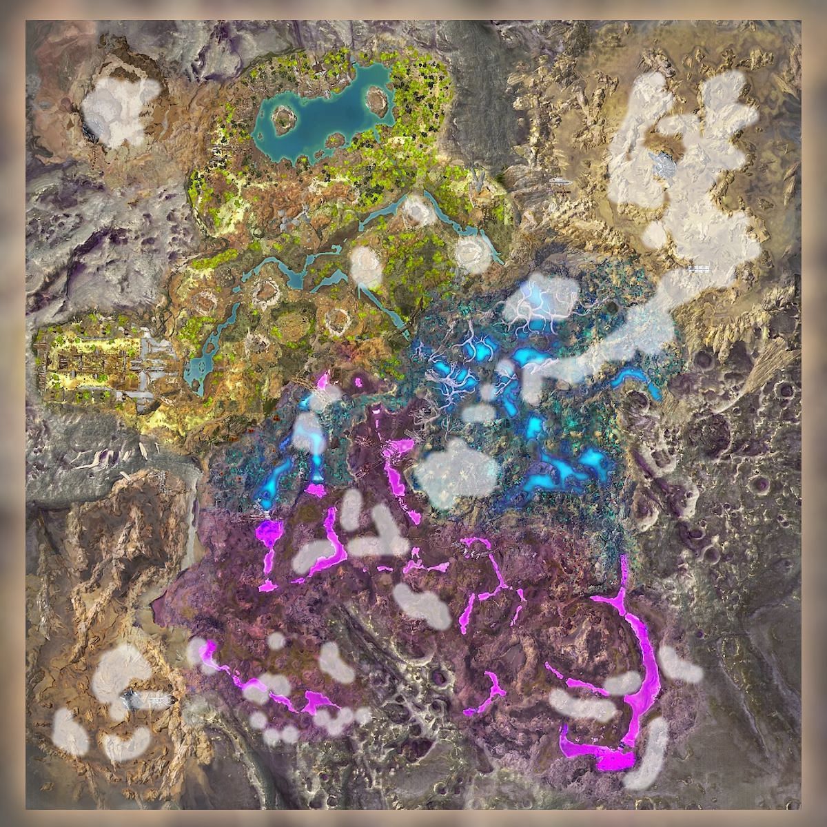 ARK Survival Ascended Aberration Resource map Best locations for all materials