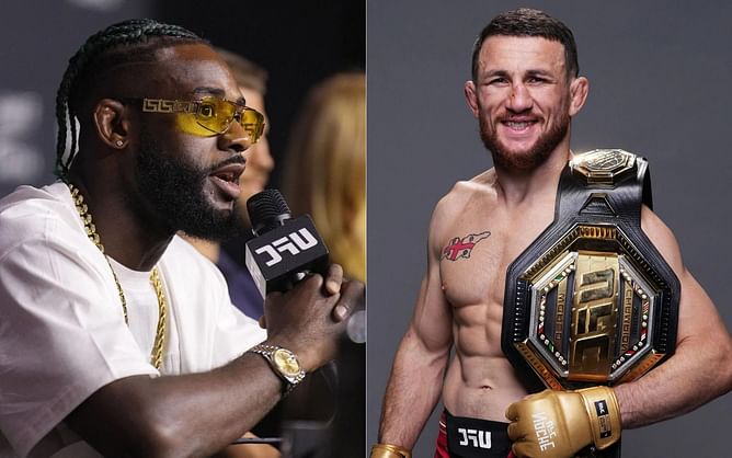 In Photos: Aljamain Sterling looks ecstatic as he shares snaps cheering for friend Merab Dvalishvili at Noche UFC 306