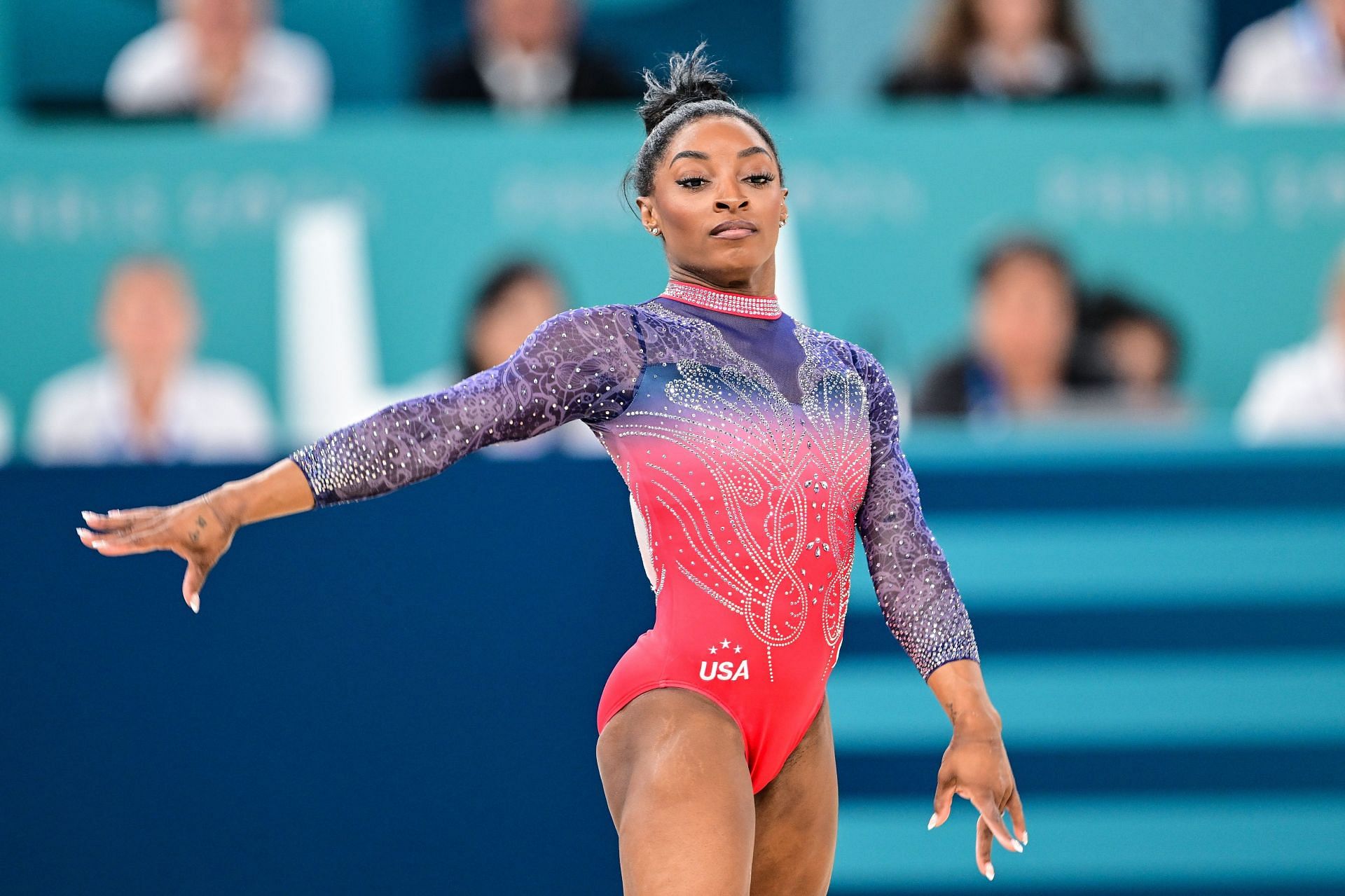 Olympic Games Paris 2024 - Simone Biles during her floor routine (Source: Getty)