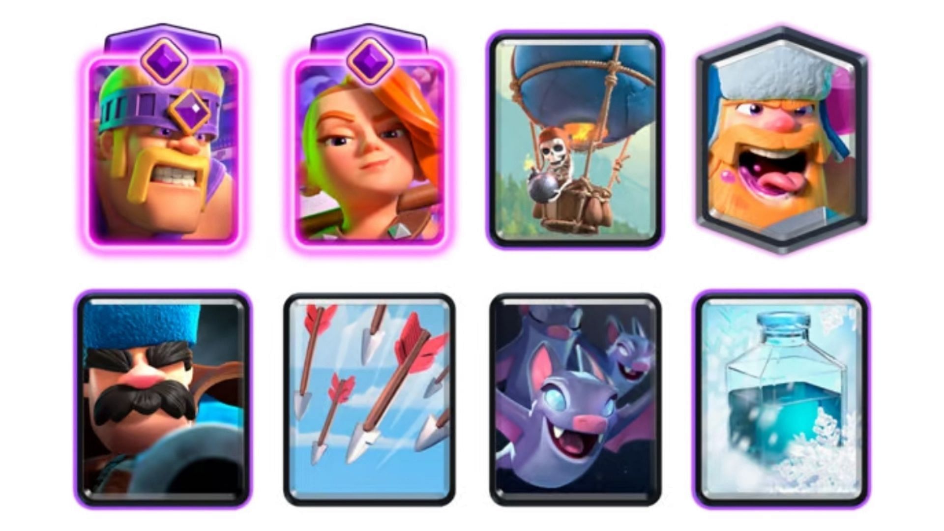 LumberLoon Hunter Bats Freeze deck (Image via Supercell)