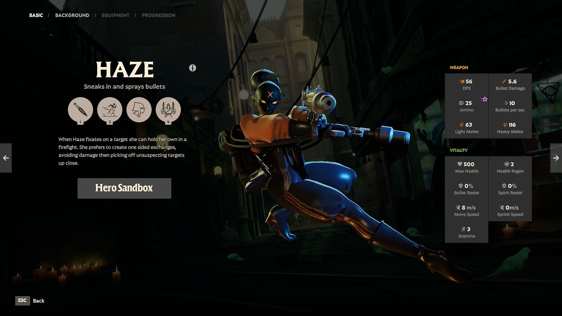 Haze in-game stats (Image via Valve)