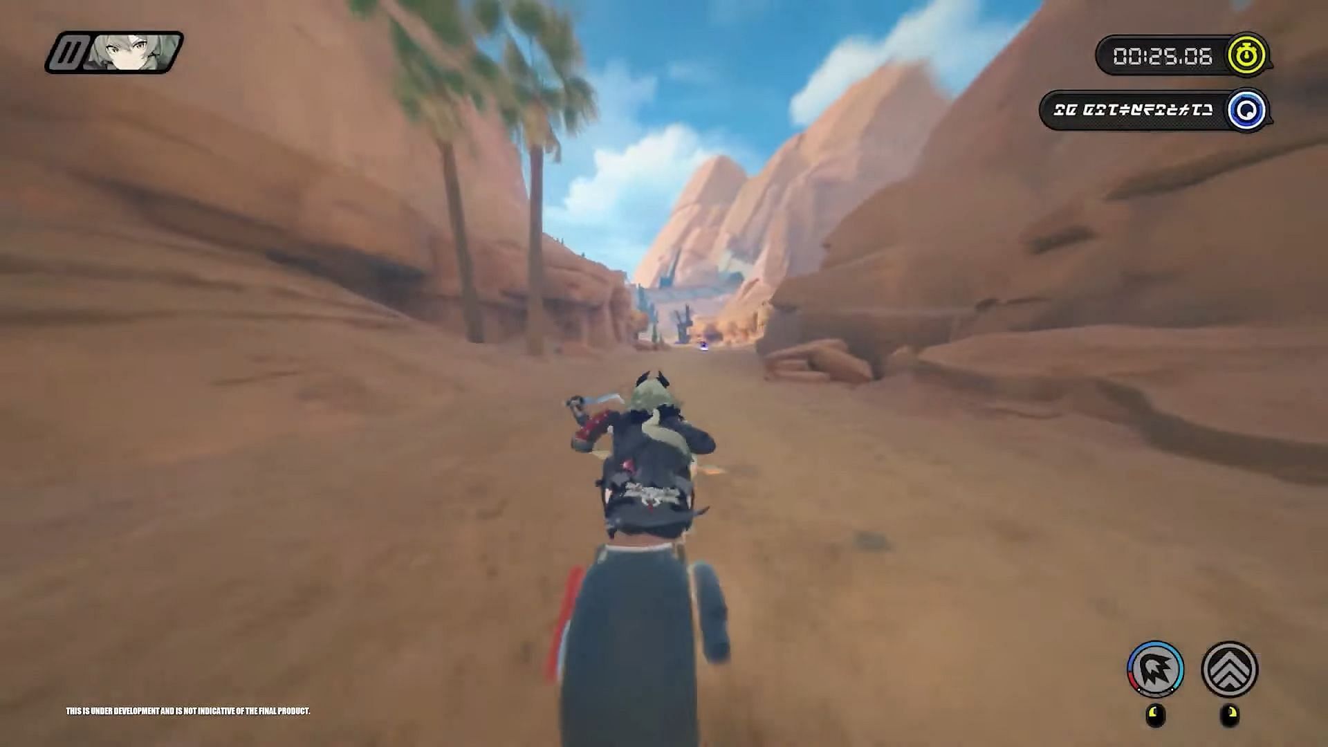 Motorbike gameplay (Image via HoYoverse)