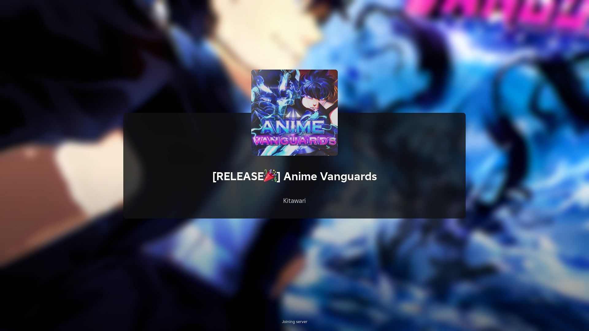 Roblox Anime Vanguards