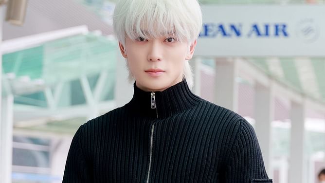 "Welcome back Jack Frost"- Fans react as NCT's Jaehyun debuts silver hair as he heads to attend Prada's upcoming Milan show