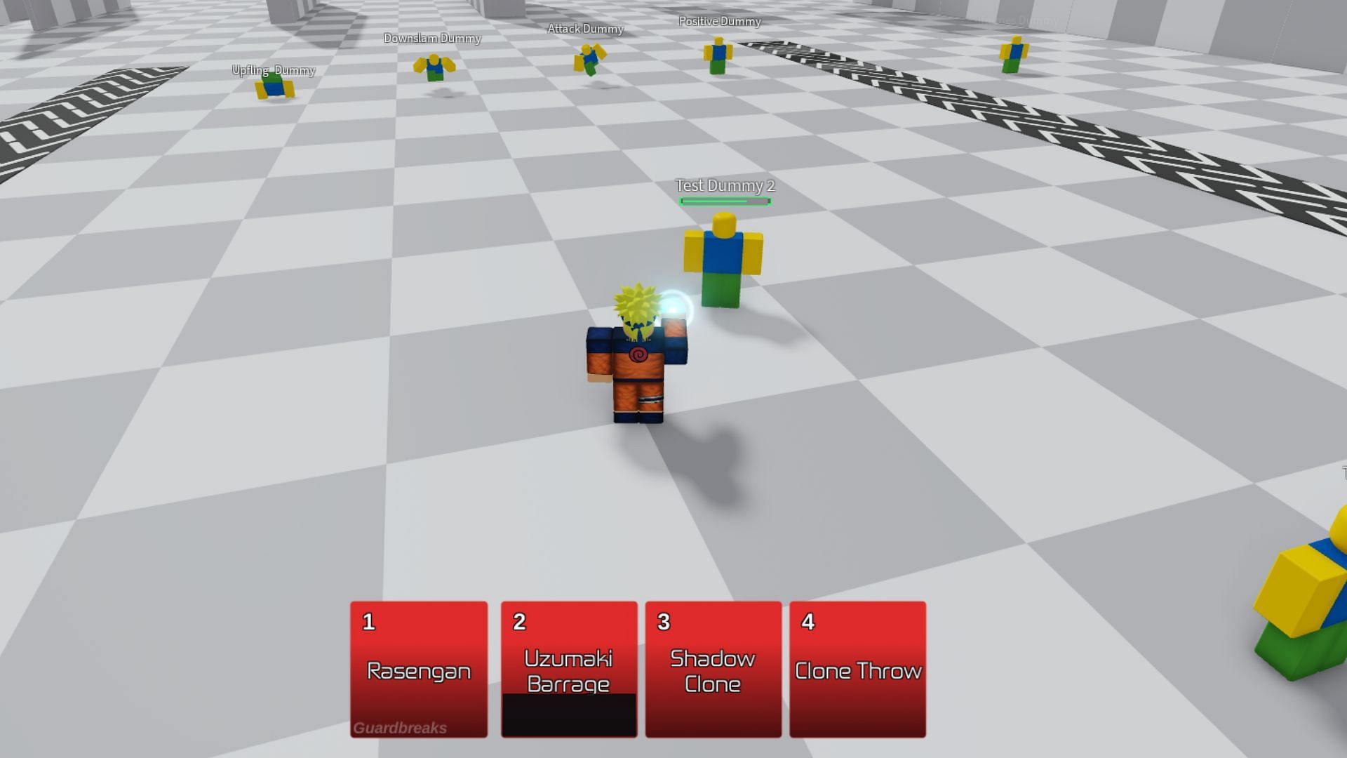 Naruto has amazing moves in ABA(Image via Roblox)