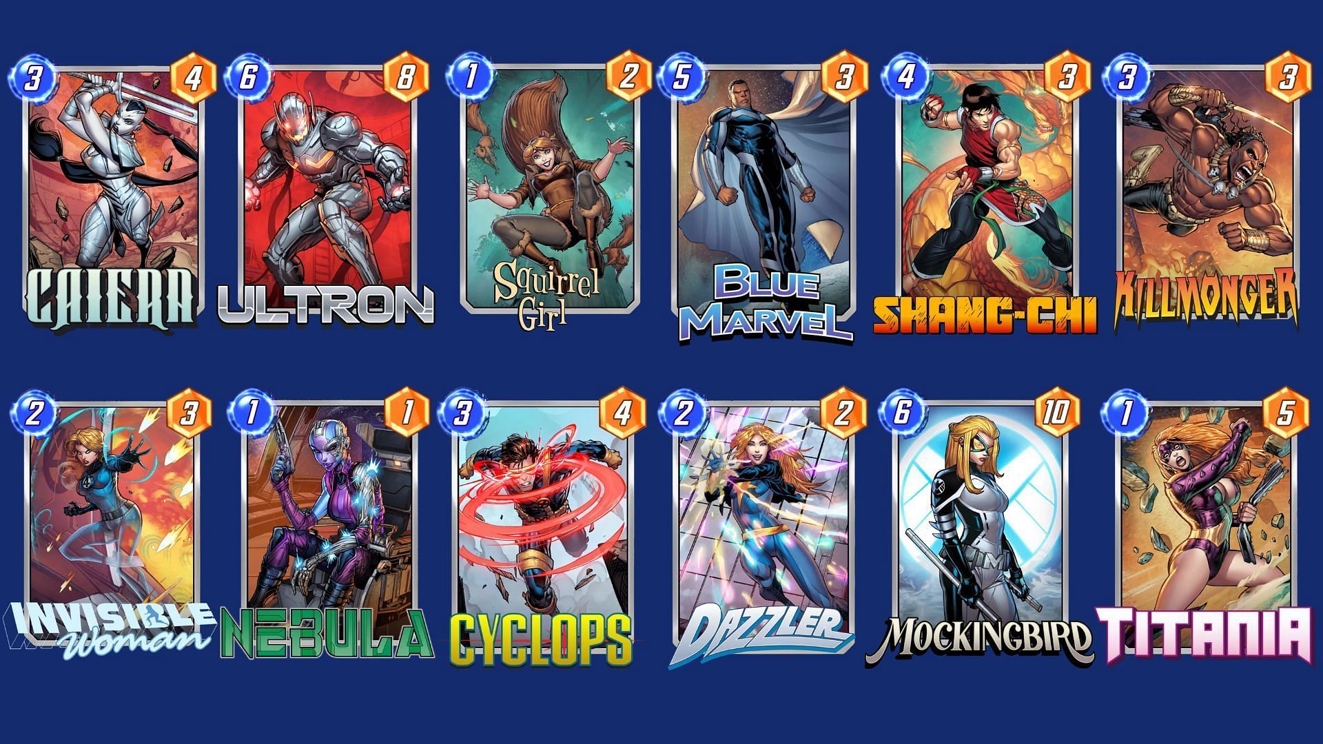 The Caiera Ultron Deck in Marvel Snap (Image via Nuverse)