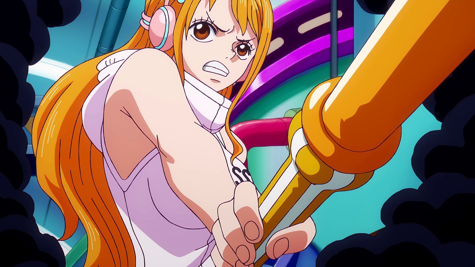 Nami during One Piece&#039;s Egghead Arc (Image via Toei Animation)