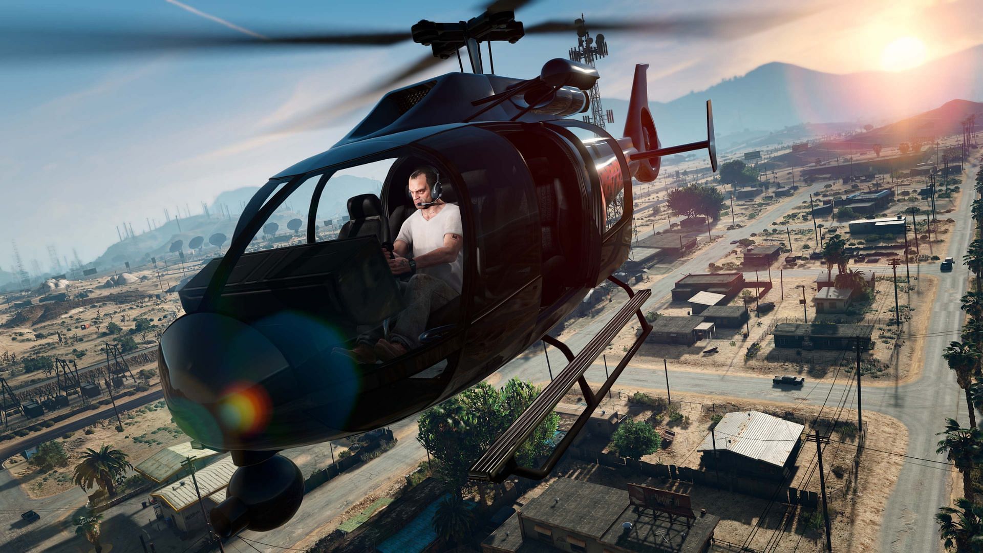 A promotional picture of the game featuring Trevor Philips (Image via Rockstar Games)