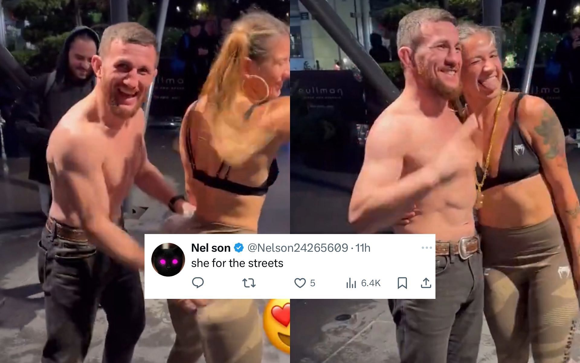 She for the streets - Fans shocked by viral video of Ailin Perez letting  UFC champion Merab Dvalishvili slap her backside while twerking