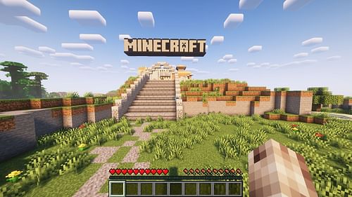 The TU12 tutorial world seen in Java Edition 1.21.1 (Image via Mojang)