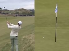 WATCH: Rory McIlroy eagles at the Irish Open to climb to T1