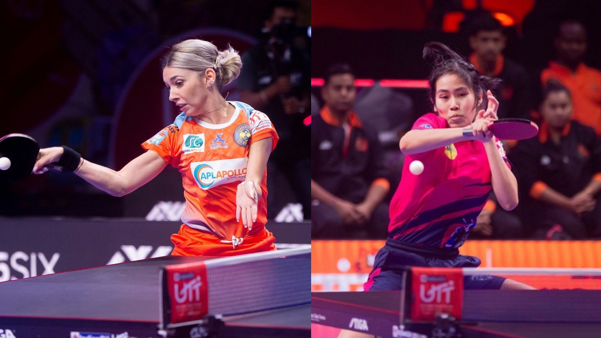 Bernadette Szocs and Suthasini Saveettabut will be seen competing in match 20 of UTT 2024. (Image via UTT Press Release)