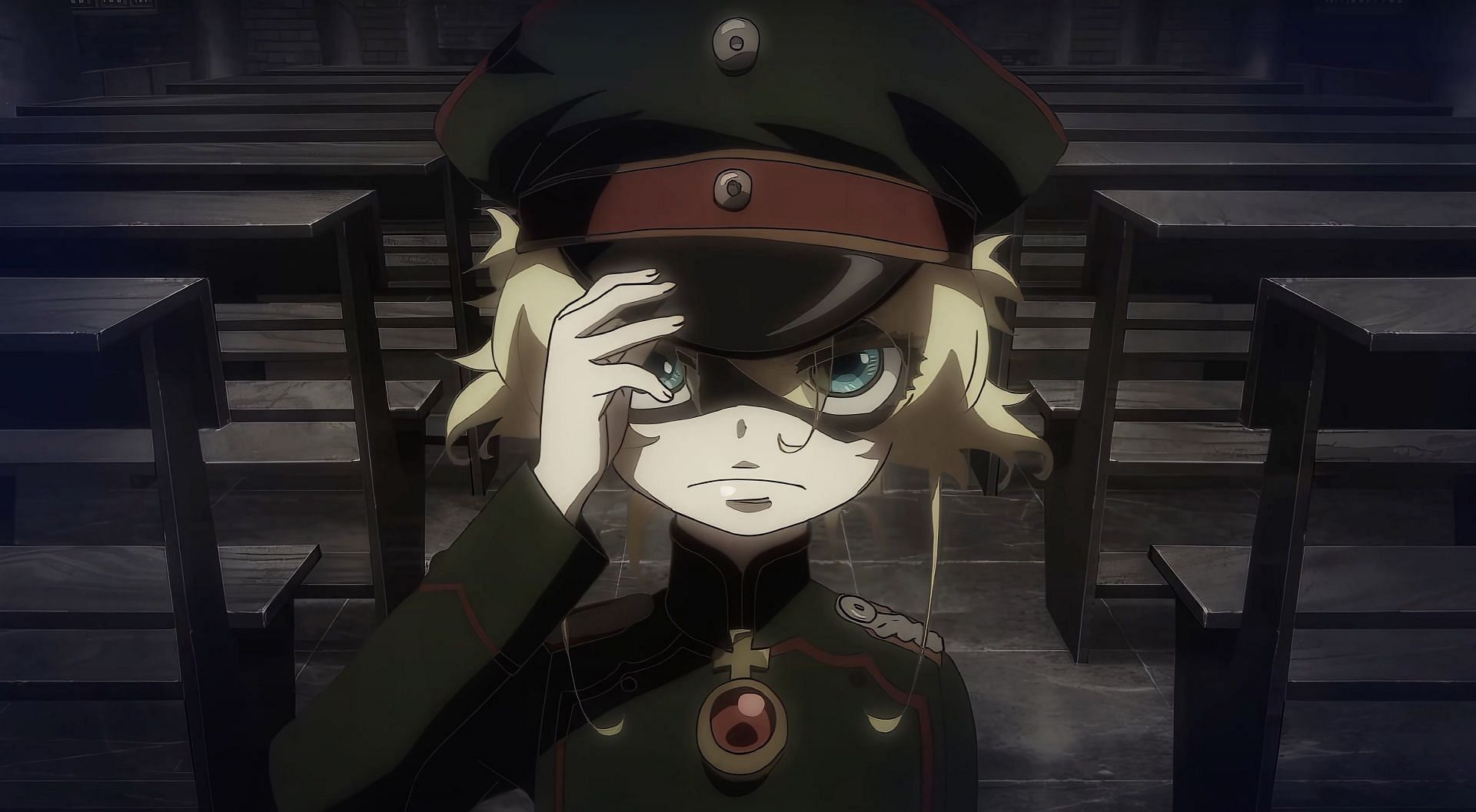 Degurechaff Tanya as seen in anime (Image via Studio Nut)