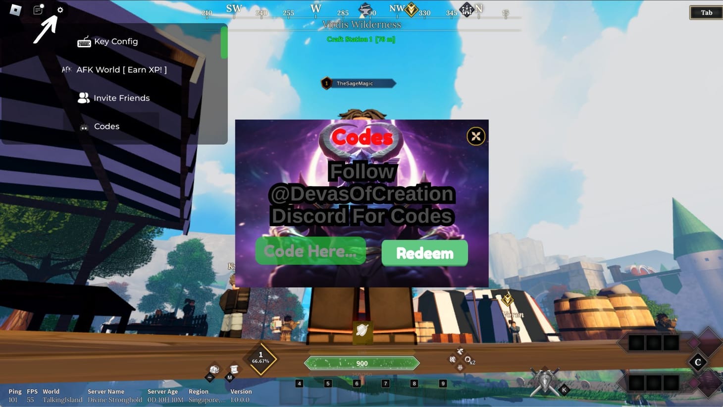 Devas of Creation codes