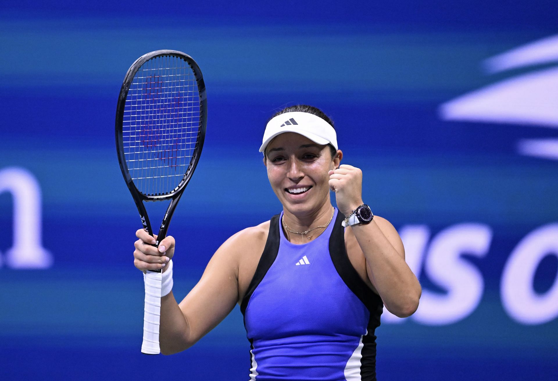 Jessica Pegula pictured after knocking out Iga Swiatek in the 2024 US Open | Image Source: Getty