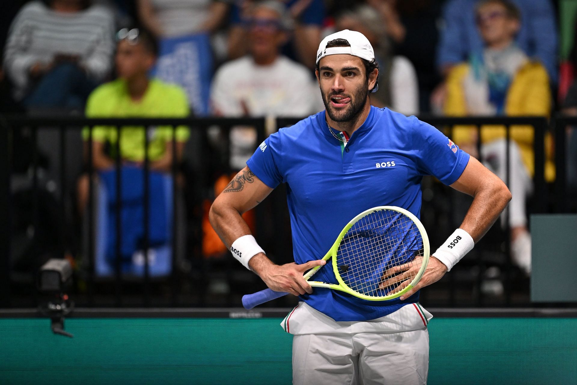 Matteo Berrettini at the Davis Cup 2024. (Photo: Getty)