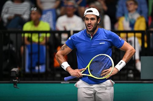 Matteo Berrettini at the Davis Cup 2024. (Photo: Getty)