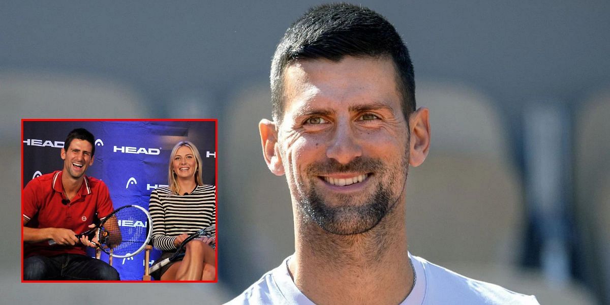 Novak Djokovic and Maria Sharapova (inset) | Getty