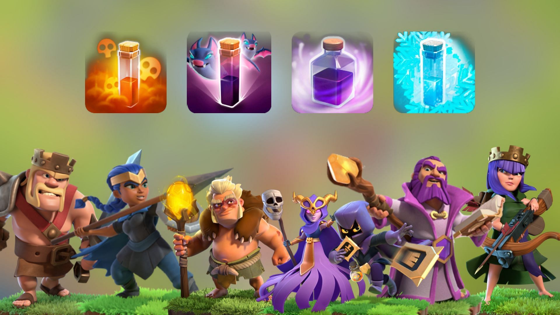 Clash of Clans Town Hall 14 Super Witch Druid attack strategy: Army ...