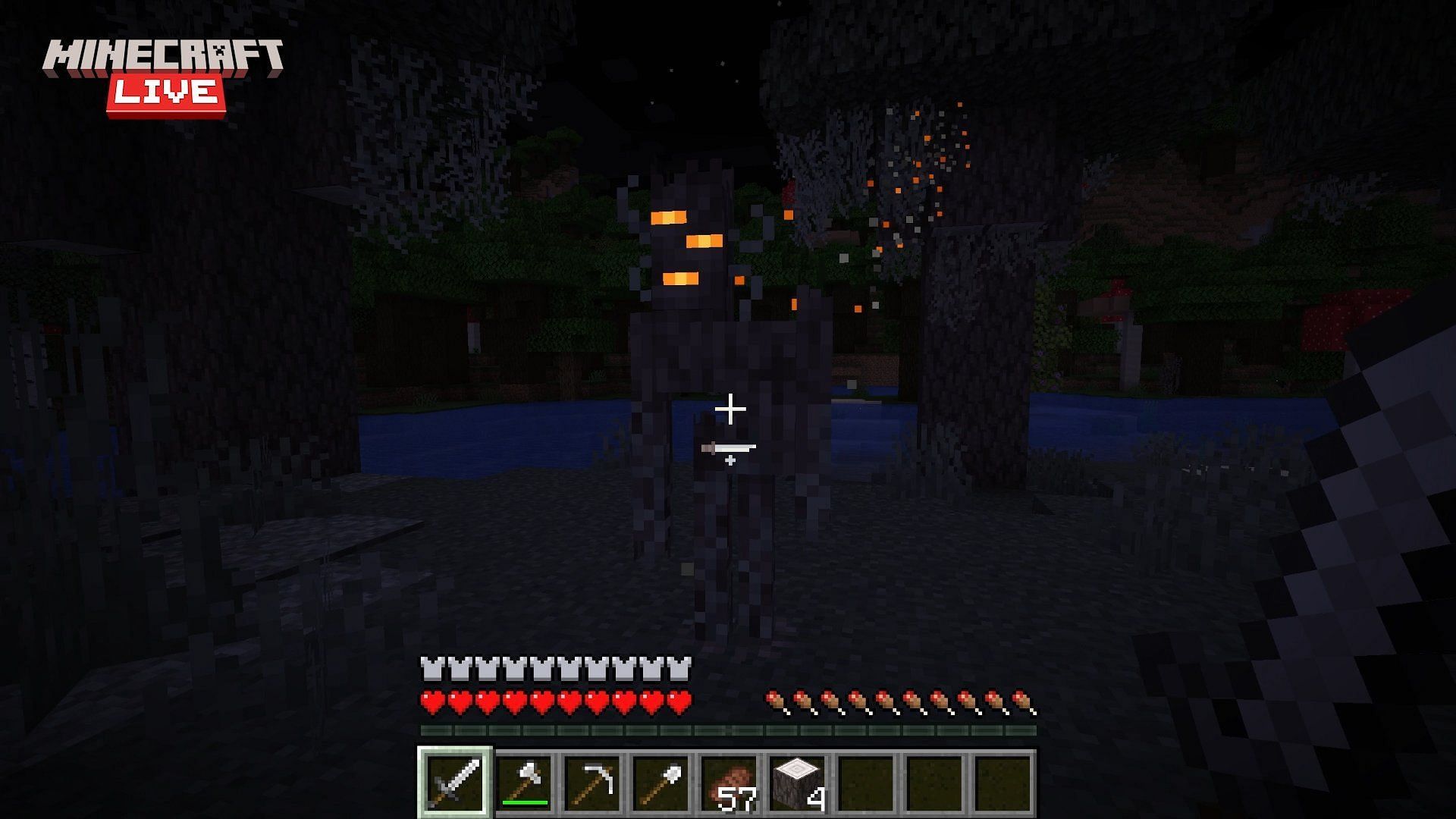 Killing the Creaking mob is quite challenging (Image via Mojang Studios)