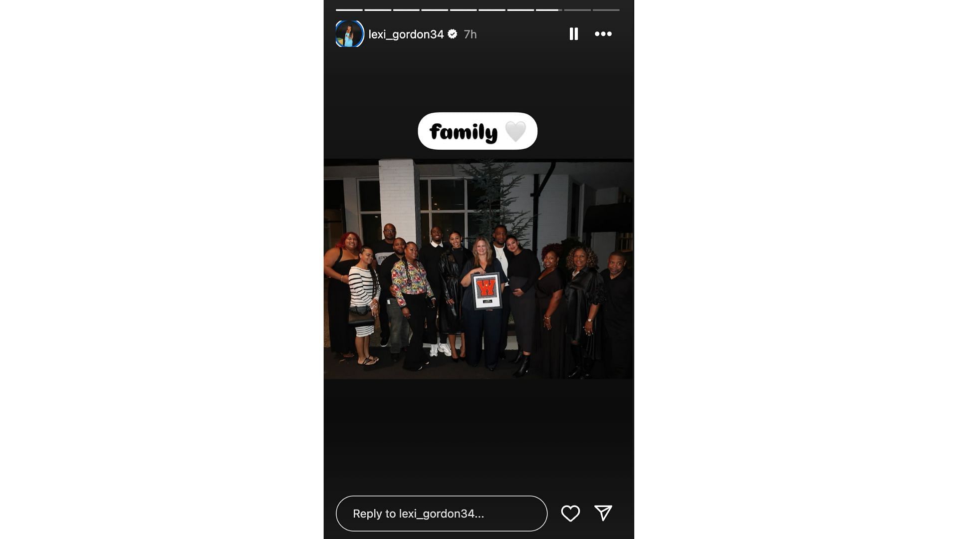 Tyrese Maxey and Myra Gordon pose for a photo with the Gordon family. Photo Credits: Lexi Gordon&#039;s IG account