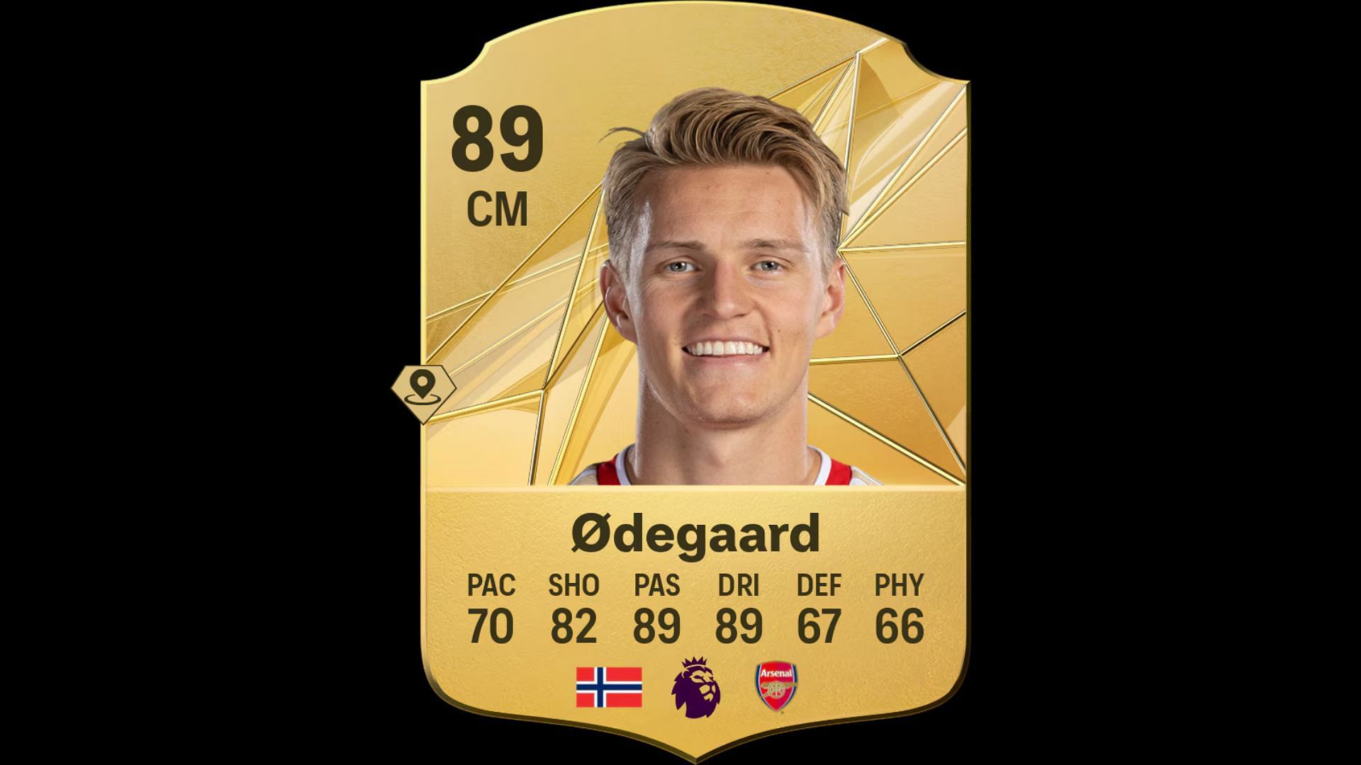 Martin Odegaard&#039;s EA FC 25 stats (Image via EA)